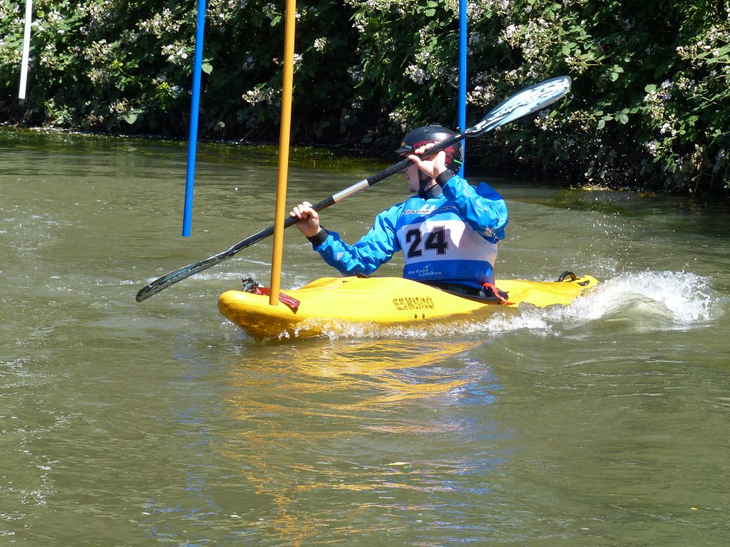Bernd Lüthke bei der Kreismeisterschaft Köln im Slalom